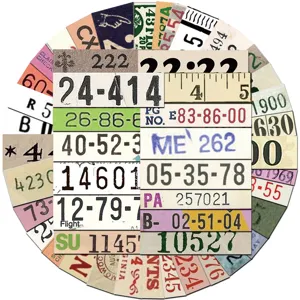 Autocollants de billets de nombres vintage pour journal scrapbooking artisanat decoration