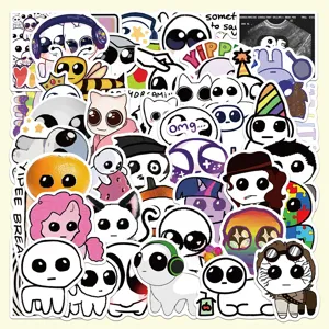50pcs cute cartoon TBH creature journal stickers waterproof decals for water bottle laptop
