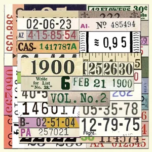 Autocollants de billets numérotés vintage pour journal scrapbooking étanche bagage