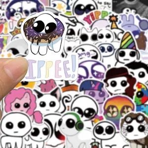 Cute TBH creature cartoon stickers waterproof vinyl decal pack for water bottle laptop luggage.