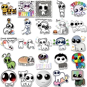 Cute cartoon TBH creature stickers waterproof vinyl decal for water bottle laptop luggage 50pcs