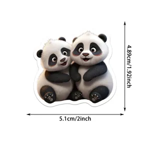 Cute cartoon panda sticker waterproof vinyl sticker for journal laptop DIY decoration supplies
