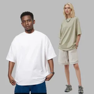 Unisex άνετο oversize κοντομάνικο t-shirt, casual hip-hop style basic top για το καλοκαίρι.