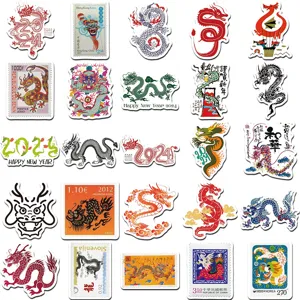 53pcs Dragon Year Cartoon Stickers Waterproof Decals for Phone Case Luggage Skateboard