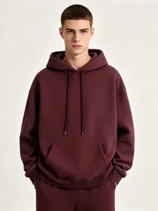 Heren Zware Gevoerde Hoodie Trui Losse Casual Lange Mouw Herfst Winter Streetwear Hoodie