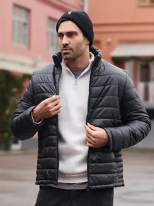 Men's Women's Winter Down Jacket Hooded Thick Warm Solid Color Casual Zip Puffer Coat Outerwear
