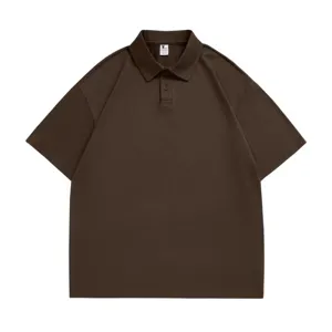 Men Women Solid Color Short Sleeve Polo Shirt Casual Turn Down Collar Summer Top Tee