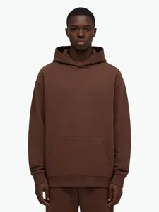 Men's Heavyweight Fleece Hoodie And Jogger Pants Set Casual Solid Color Long Sleeve Pullover Hooded Sweatshirt Tracksuit