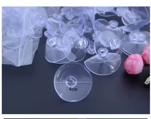 Transparent plastic suction cups for wedding car decoration and floral foam 4cm size