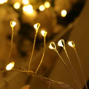 Catena luminosa LED in fil di rame per decorazioni natalizie e festive interne esterne.
