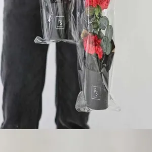 Mini flower bucket round flower packaging box gift box for fresh flowers and bouquets.