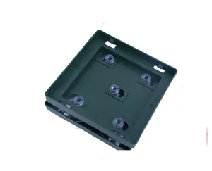 Green plastic floral foam suction cup base for wedding car decoration, durable and strong.