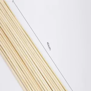 Tiges de bambou naturelles pour bouquets DIY et artisanat, longueur 40cm, lisses et solides.