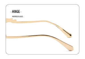 Vintage Metall Sonnenbrille Scharnier Detail, eleganter Goldrahmen Brillen Zubehör Damen Herren.