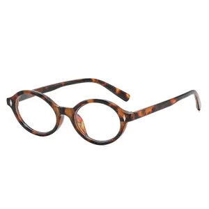 Occhiali rotondi tartarugati anti luce blu vintage da donna montatura ottica chic