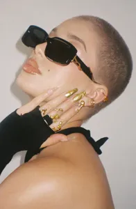Streetstyle schwarze rechteckige Sonnenbrille für Damen und Herren, trendige Hip-Hop Brille.