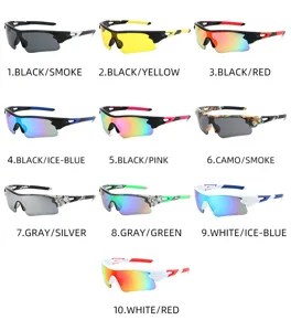 Sport-Fahrradsonnenbrille für Damen und Herren Outdoor winddichte Sportbrille Variante.