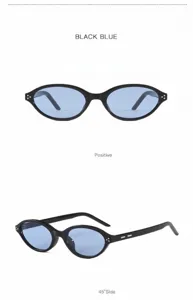 2026 new trendy oval small frame cat-eye sunglasses for women and men anti-uv eyewear