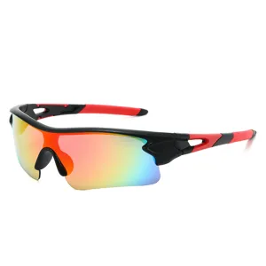 Sport Fahrrad Sonnenbrille für Damen und Herren, bunte reflektierende Outdoor Brille.