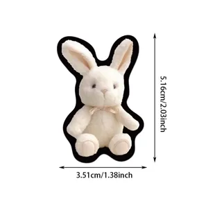 Süßer Hase Kaninchen Aufkleber wasserdichter Vinyl Aufkleber für Handyhülle Tasse