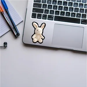 Wasserdichter süßer Hasen Sticker Aufkleber für Laptop Trinkflasche Skateboard Dekor