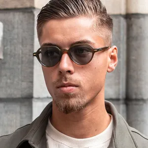 Retro Small Round Sunglasses For Men Women Vintage Rivet PC Frame AC Lens UV400 Protection Fashion Outdoor Sun Glasses