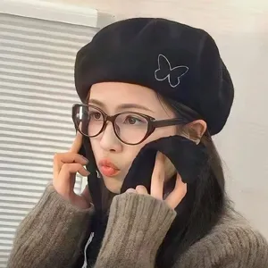 Retro translucent brown cat eye glasses frame for women stylish anti blue light optical eyewear.