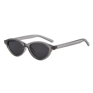 2025 neue europaeische amerikanische Katzenaugen Sonnenbrille Damen Retro ovale kleine Sonnenbrillen