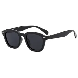 Occhiali da sole neri spessi classici per uomo e donna in stile retro vintage di moda