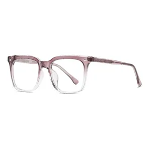 Verlauf lila optische Brillenfassung, vintage quadratische klare Brille fur Damen Herren.
