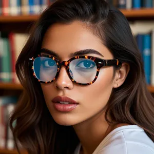 Retro TR90 PC Runder Brillengestell Für Herren Damen Anti Blaulicht Klassisch Leopardenmuster Vollrand Optische Brillen Rahmen