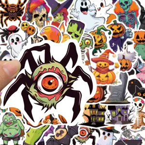 Halloween graffiti stickers waterproof vinyl decal pack for laptop skateboard water bottle