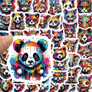 Colorful graffiti animal cartoon stickers waterproof decals for phone case skate guitar.