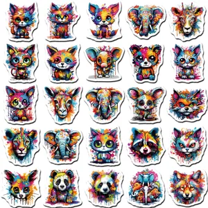 Colorful graffiti animal stickers waterproof vinyl decals for phone case laptop water bottle