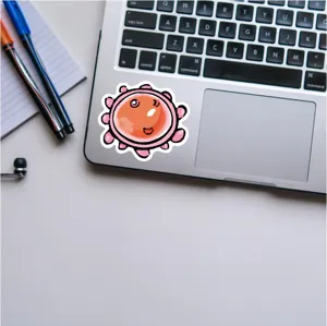 Simpatico adesivo alieno cartone animato impermeabile per laptop skateboard telefono