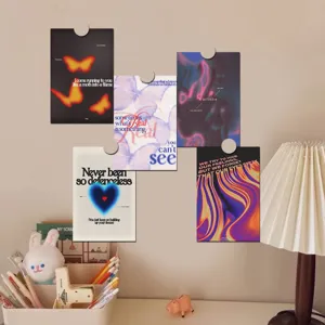 American retro art poster cards set, aesthetic wall decor postcards for bedroom and dorm room.