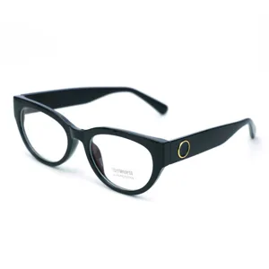Occhiali da vista occhio di gatto neri anti luce blu donna montatura elegante con protezione