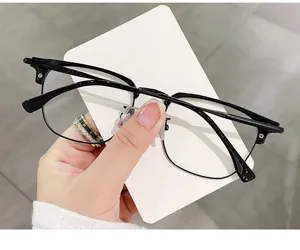 Κλασικός σκελετός γυαλιών browline για άνδρες, ημίσκελετος οπτικά γυαλιά για καθημερινή χρήση.