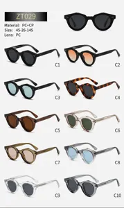 Retro polarisierte Sonnenbrille Damen Herren Vintage UV400 Modische Streetwear Reise Brille.