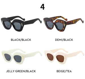 Occhiali da sole cat-eye oversize unici disponibili in vari colori per la moda donna.