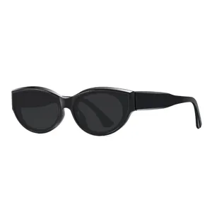 Y2K Cat Eye Sunglasses for Women Vintage Small Frame Black Sun Glasses UV Protection Chic