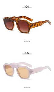 Retro kleine Sonnenbrille für Damen, 2023 neue Mode Dopamin Stil UV-Schutz Sonnenbrillen