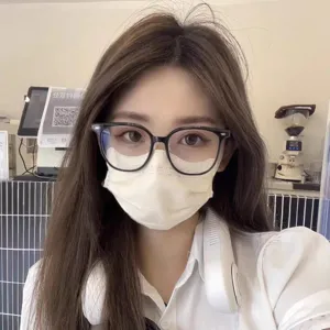 Fashion Anti-Blue Light Square Frame Eyeglasses PC AC Material Full Frame Plain Glass Eyeglasses Face Slimming For Large Face Women Men Daily Commute