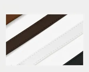 Dames leren riem stijlvolle casual tailleband gedetailleerd overzicht hoogwaardig accessoire