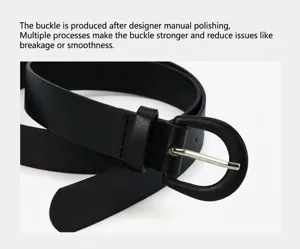 Minimalist black leather belt for women stylish fashion waist accessory for jeans and dresses.