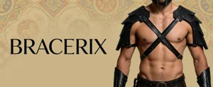 Medieval leather shoulder armor viking cosplay costume accessories for men battle gear