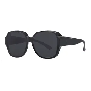 Stylish oversized polarized sunglasses for men and women, UV protection driving eyewear.