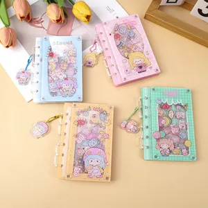 Ensemble de carnet shaker en acrylique mignon, mini agenda portable pour étudiants et passionnés.