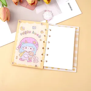 Carnet de notes à feuilles mobiles de dessin animé mignon avec jolie couverture