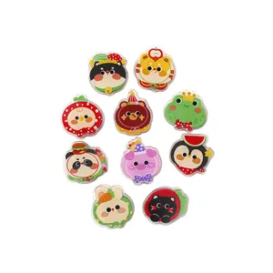 Niedliche Cartoon Acryl Tropfkleber Clip Set, doppelseitige niedliche Notizklammern Aufbewahrung.